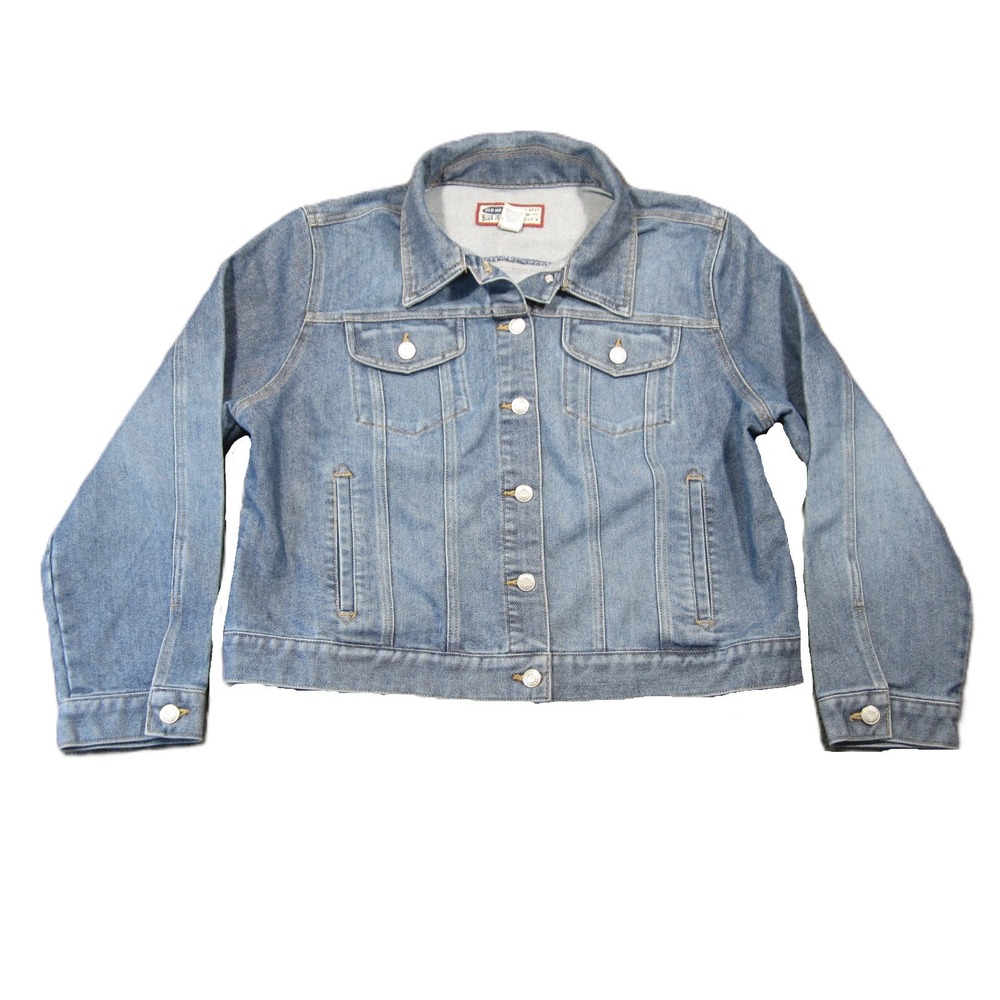 Vtg Y2K Old Navy Denim Trucker Jacket XL Button Up Grunge Country‎ Western Indie